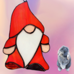 Stained Glass Gnome Suncatcher.