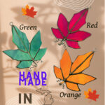 Stained Glass Maple Leaves Suncatcher.