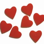 Precut 1"  Oceanside Cherry Red Transparent - 96 COE or Bullseye Opal Red 5 Pack