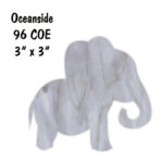 Precut 96 COE Fusible Elephant 3"