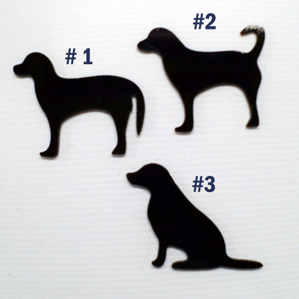 Precut Fusible Glass Dog Shapes