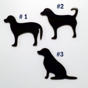 Precut Fusible Glass Dog Shapes