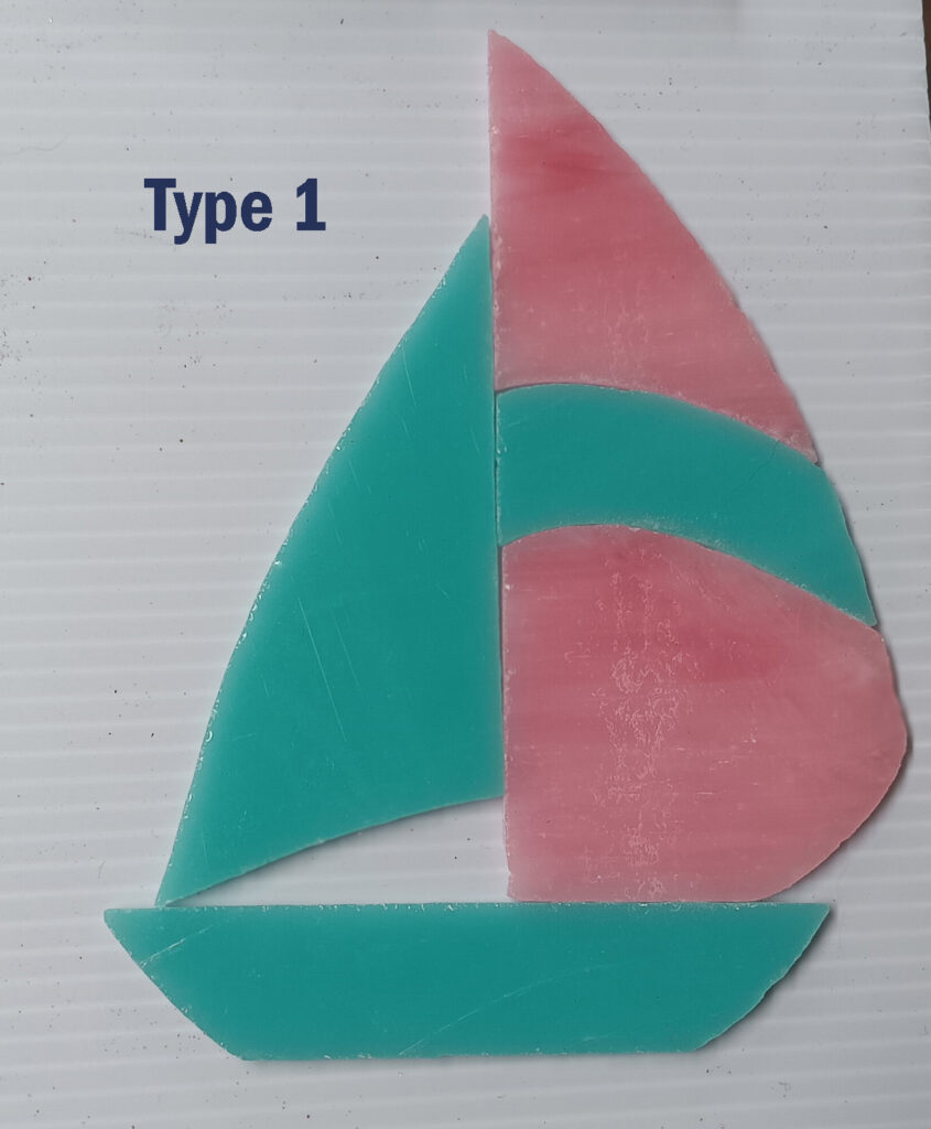 Turquoise and Pink boat