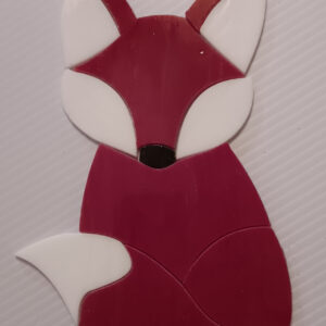 Stained Glass Red Fox Suncatcher Kit 6" x 4"