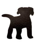 Precut Midnight Pup – A Loyal Little Shadow in Black 90 or 96 COE Fusible Glass